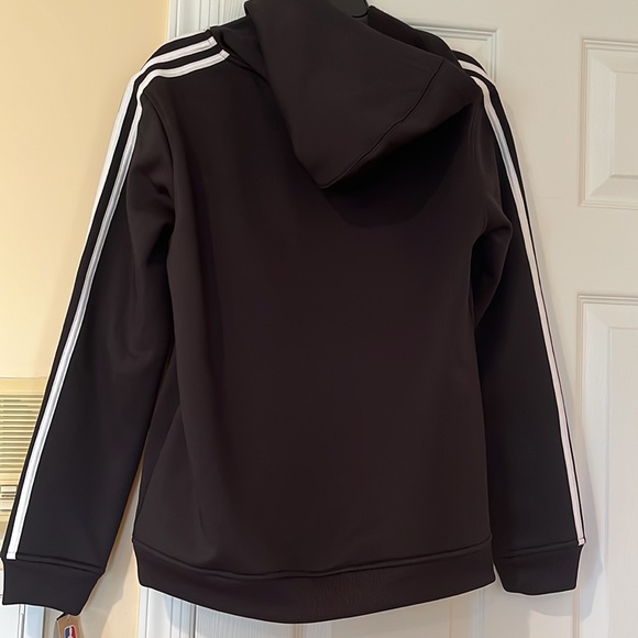 Adidas NETS Brooklyn fleece hoodie in black - Picture 2 of 8